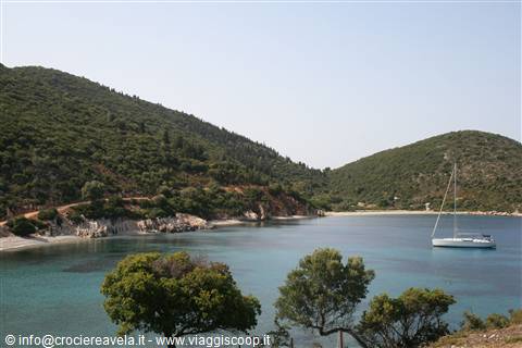 in rada in baia a nord di Itaca... che notte!!!