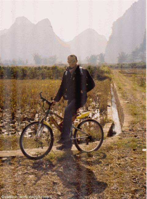 In bici