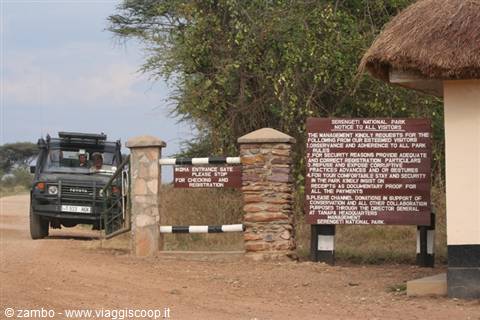 L'ingresso a Serengeti