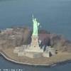 Liberty Island dall'elicottero STATI UNITI D'AMERICA 