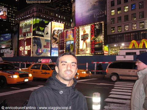 camminando per Times Square