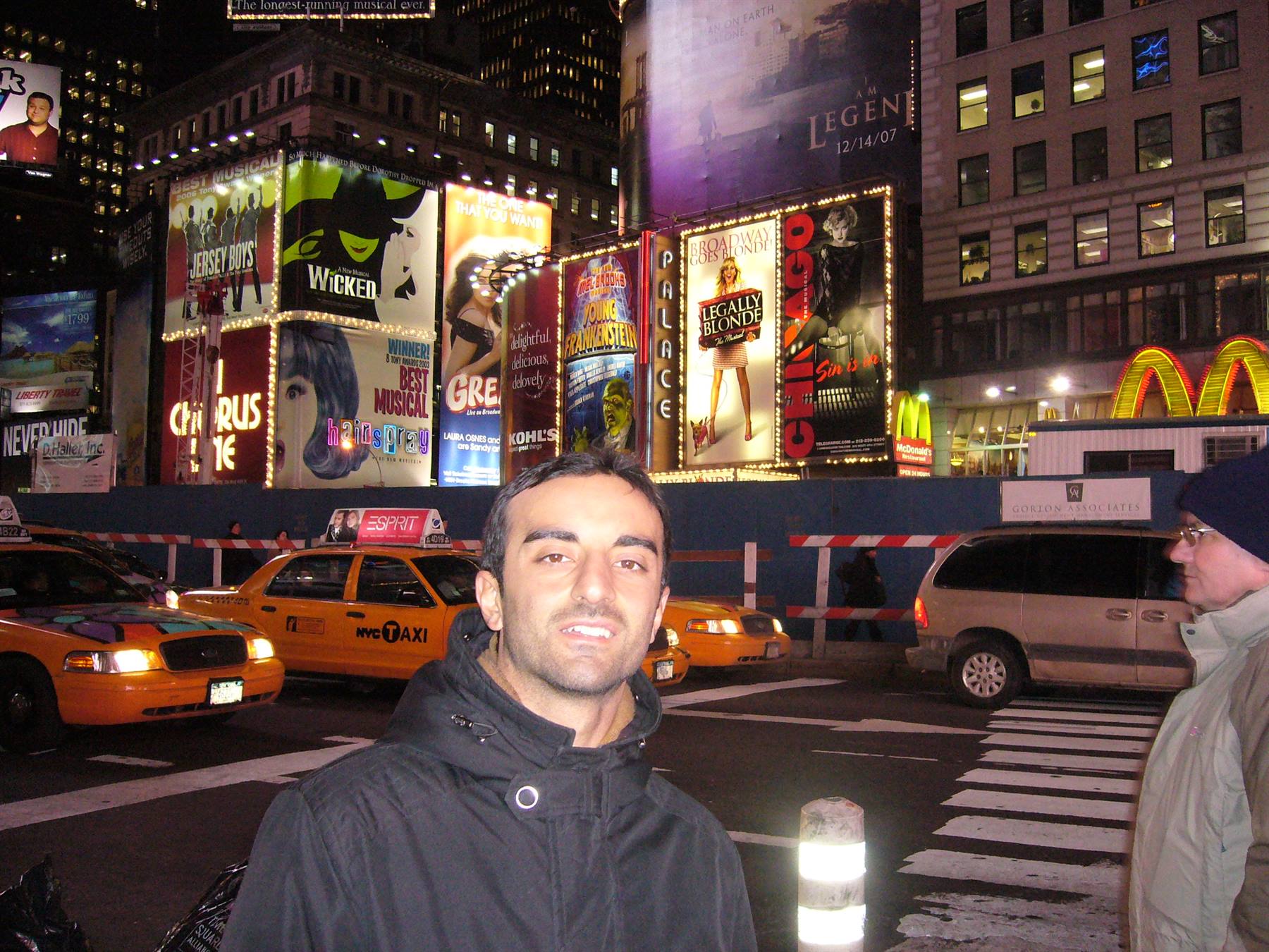 camminando per Times Square