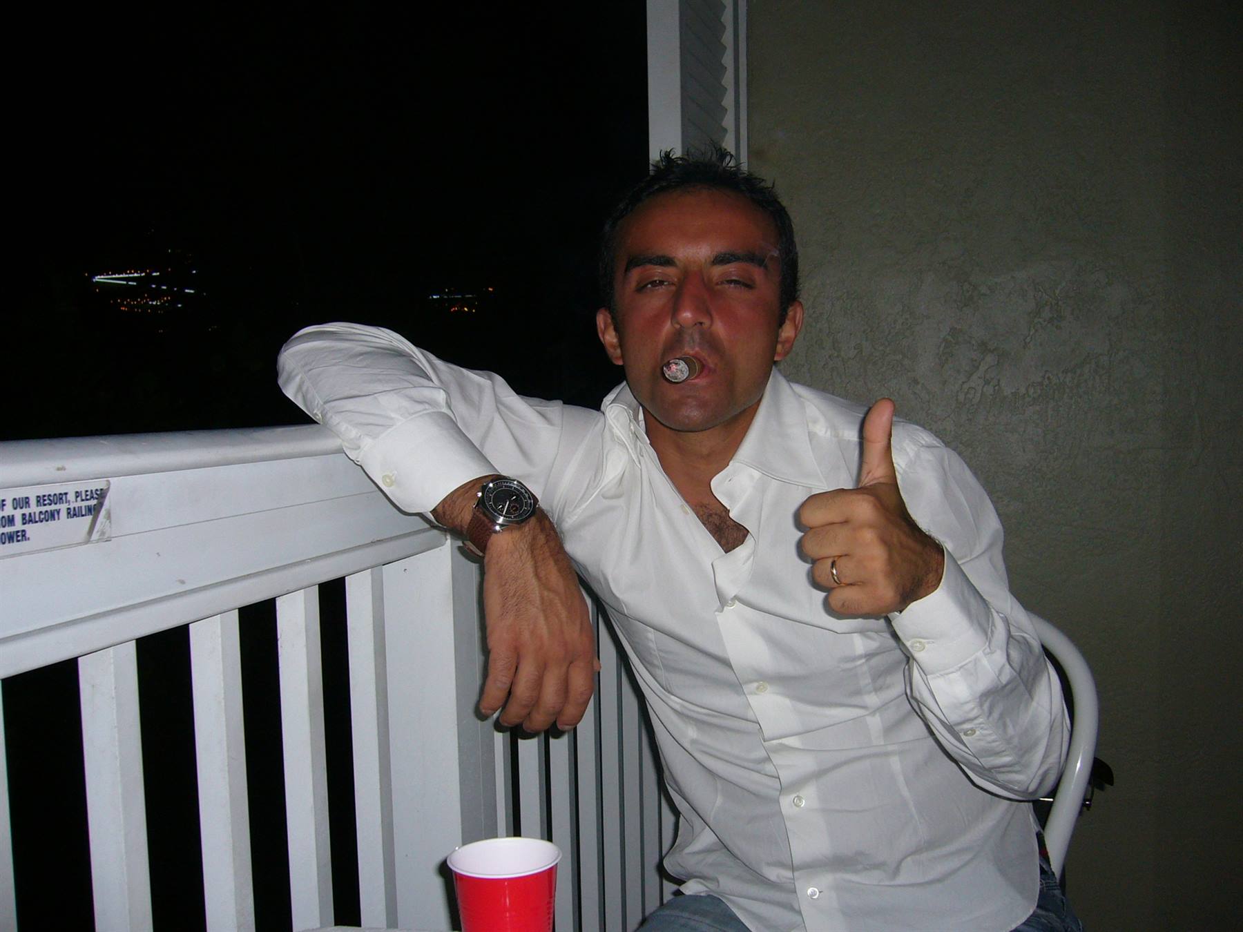 smoking cigar