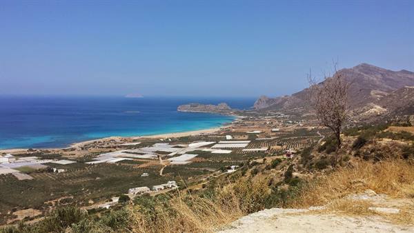 Panorama turchese sulla costa sud di Creta: che meraviglia fermarsi qui
