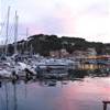 barche nel porto azzurro ITALIA 