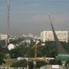 monumento allo Sputning e torre della televisione a Mosca RUSSIA 