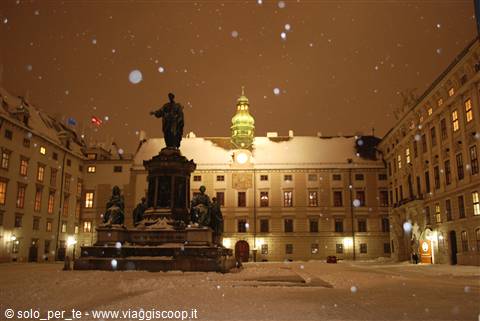 Hofburg sotto la neve
