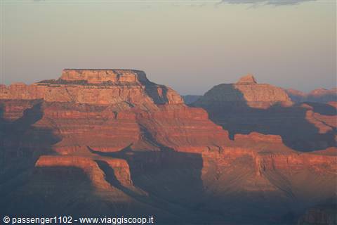 tramonto al gran canyon