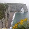SCORCIO DI UN TRATTO DI SCOGLIERA PRESSO ETRETAT (ALTA NORMANDIA) FRANCIA 