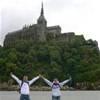 SOTTO MONT SAINT MICHEL CON LA BASSA MAREA . . . SPETTACOLARE ! ! ! (BASSA NORMANDIA) FRANCIA 