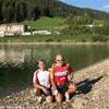 I MITICI BIKER SULLE RIVE DEL LAGO DI VALDAORA ITALIA 