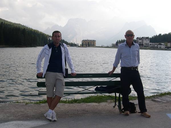 CON MIO PADRE AL LAGO DI MISURINA