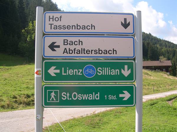 CARTELLI STRADALI IN AUSTRIA