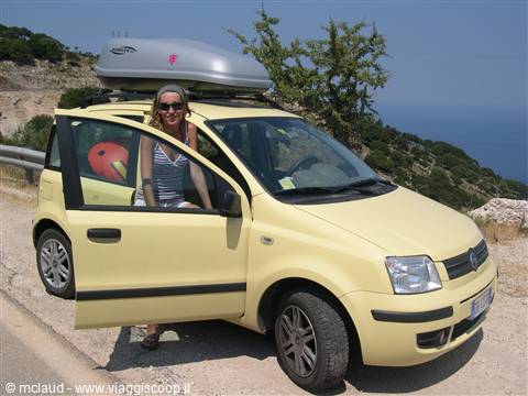 SULLE STRADE DI CEFALONIA CON LA NOSTRA MITICA PANDA GIALLA