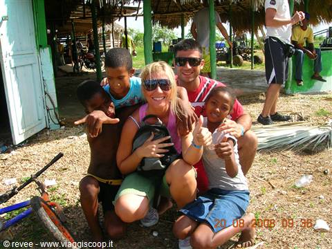 Con i bambini dominicani