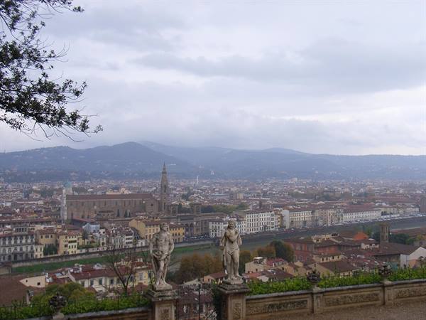 FIRENZE - PANORAMA DAL GIARDINO BARDINI