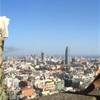 veduta dall'alto della sagrada familia SPAGNA 