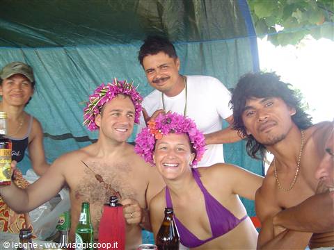 Incontro con i polinesiani a tahaa