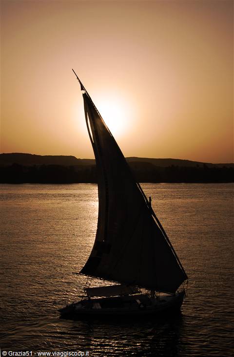 Assuan - Feluca al tramonto