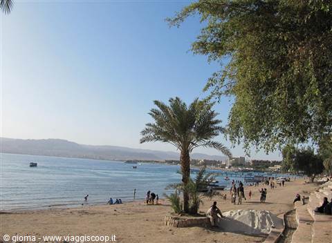 la spiaggia di Aqaba
