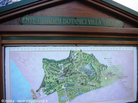 percorso, cartina dei giardini