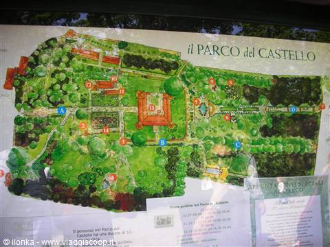 mappa parco del castello