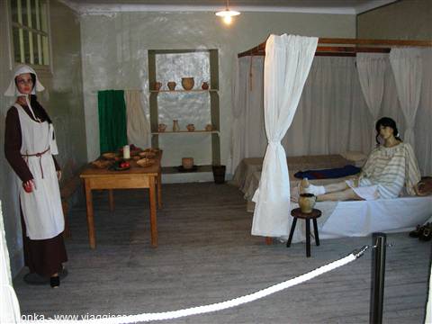 l'ospedale del forte, rappresentazione con manichini..