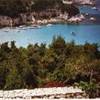 Vista della spiaggia di Antipaxos dal Belvedere GRECIA 