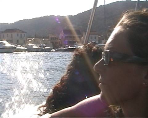 .....il mare e...io!! in barca verso Paxos