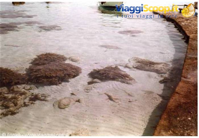 vista acqua cristallina antipaxos nei pressi del molo dove arrivano i battelli