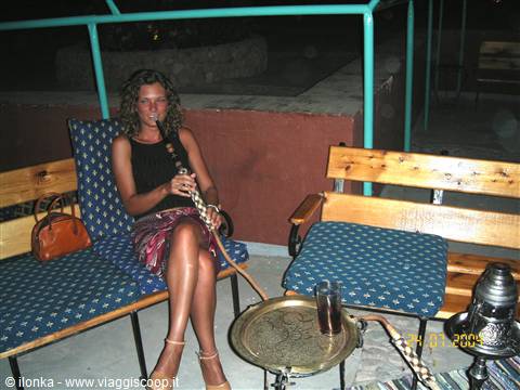 shisha nel bar del villaggio