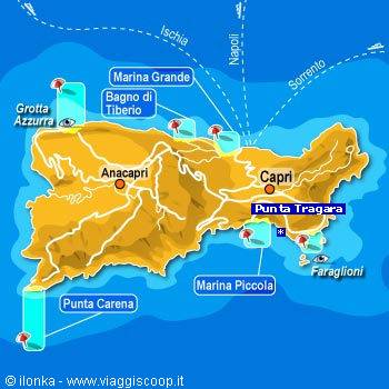 mappa capri