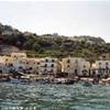 capri vista dal mare al nostro arrivo ITALIA 