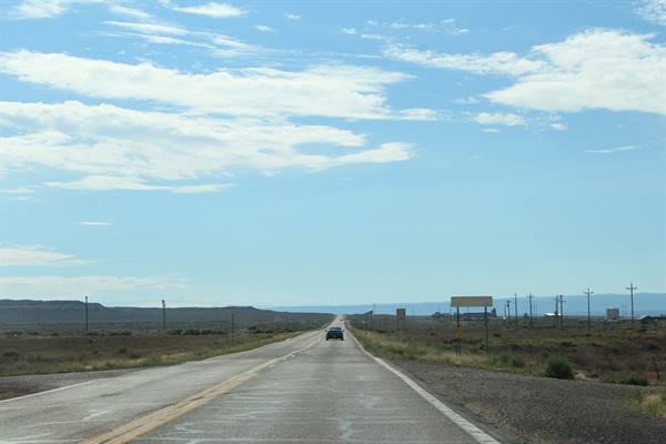 On the road lungo la 89A