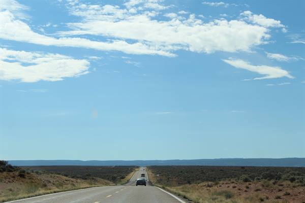 On the road lungo la 89A