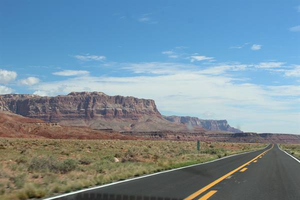 On the road lungo la 89A