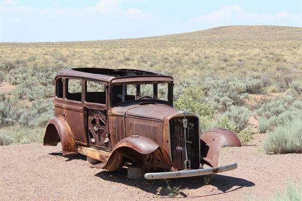 Petrified Forest NP - Route 66 Crossroad