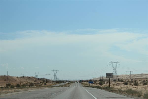On the road lungo la I-8