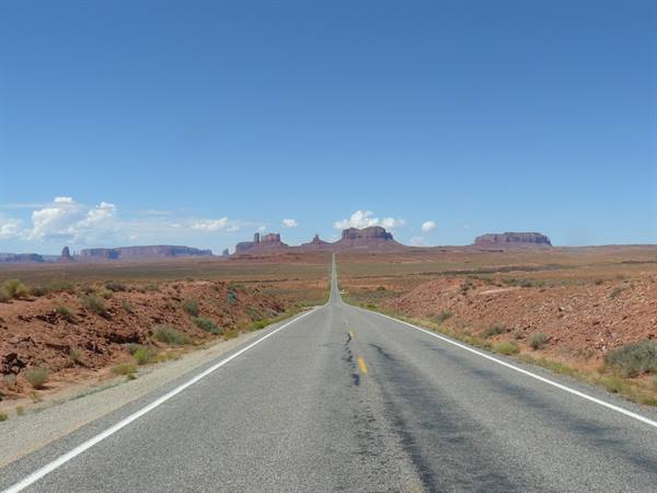 On the road sulla scenic drive 163