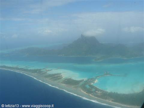 In atterraggio a Bora Bora