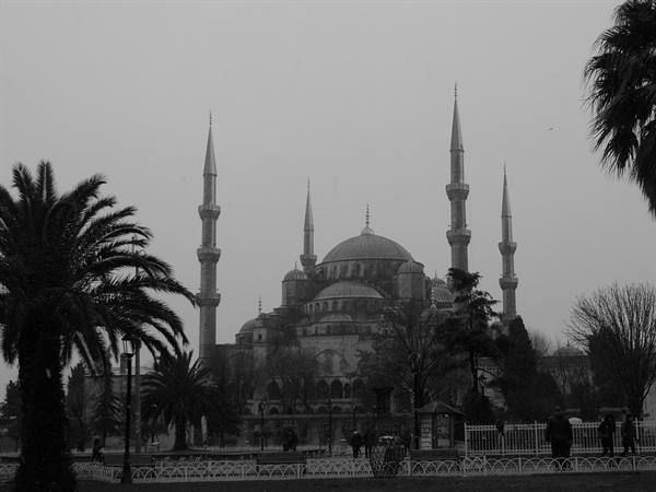 Nevicata alla Moschea Blu