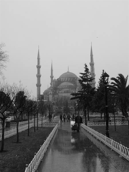 Nevicata alla Moschea Blu