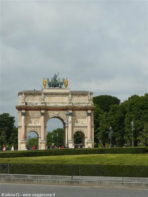 Vista sui giardini della Tuileries