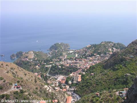Castelmola - Vista su Taormina e Isola Bella