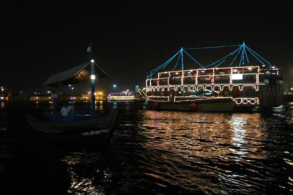 Creek by night