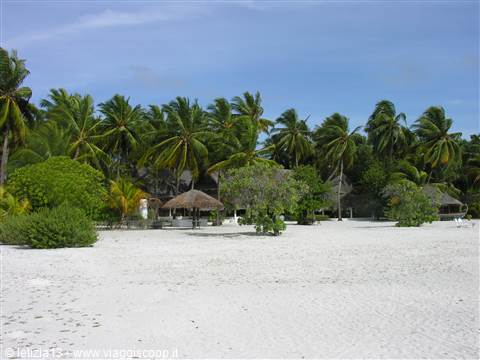 La spiaggia a nord