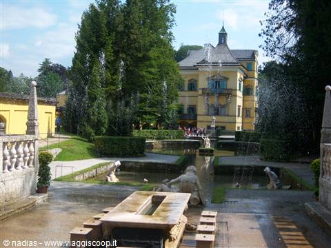 giochi d'acqua al castello di Hellbrun