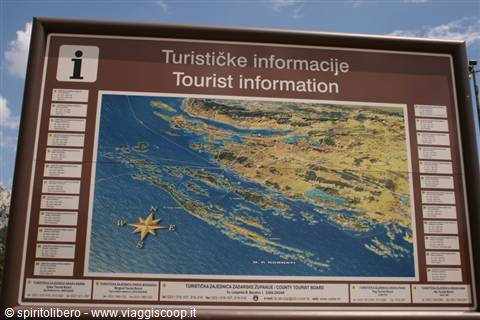 Mappa ad una sosta in Croazia