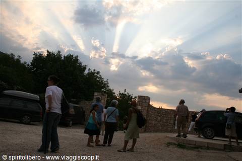 Cielo di Medjugorie subito dopo un'apparizione
