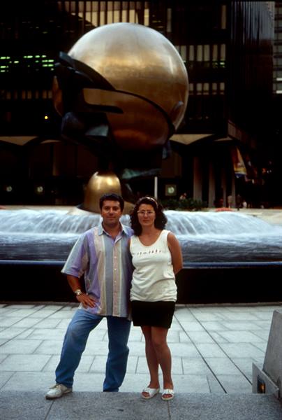 N.Y. la piazza delle Torri Gemelle -
